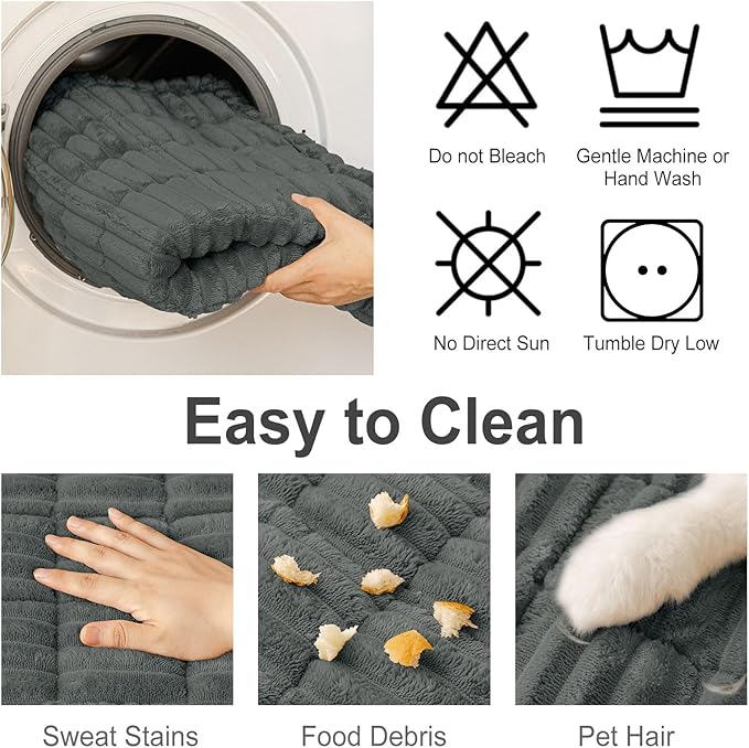 hyha Couch Cover for Dogs, Washable Non Slip Plush Flannel Sofa Protector | Thick Flannel, Anti-Slip Backing, Pet Hair & Scratch Protection, Fits Sofa & Loveseat (27.6" x 47") - Image 7