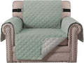 H.VERSAILTEX Reversible Chair Cover Water Resistant Chair Couch Cover for Living Room Machine Washable Furniture Cover with Elastic Strap for Dogs, Pets(Armchair, Desert Sage/Beige) by HVERSAILTEX