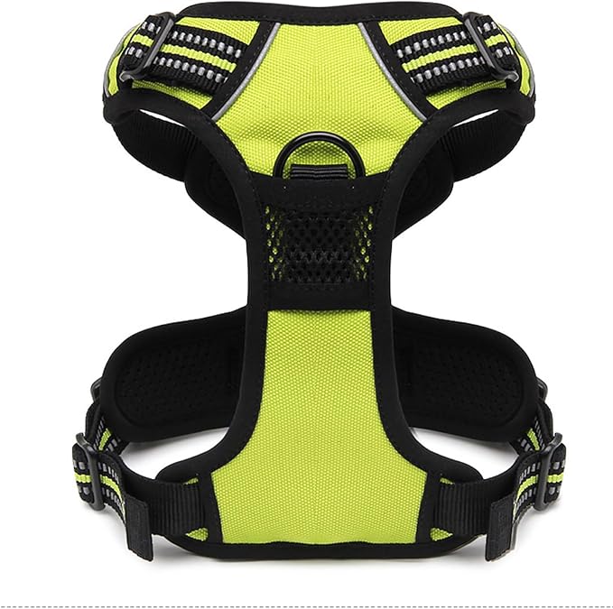 TRUE LOVE Adjustable No-Pull Dog Harness Reflective Vest, Neon Yellow, XS | Front Clip, No-Choke, Soft Padded, Control Handle, Anti Escape, Dog Car Harness, Walking and Training, Escape Proof, TLH5651 - Image 5
