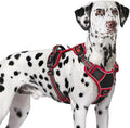 Eagloo Dog Harness No Pull for Large Dogs, Easy On & Off with 3 Buckles | No Choke with Front Clip, Adjustable Fit, MOLLE System, Reflective Vest, Easy Control for Walking, Black & Red, X-Large by GoExplorewithEagloo