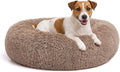 MIXJOY Orthopedic Dog Bed Comfortable Donut Cuddler Round Pet Beds Ultra Soft Washable Dog and Cat Cushion (20''/23''/27''/30'') (27'', Brown) by MIXJOY