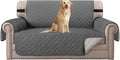 H.VERSAILTEX Loveseat Protector for Dogs/Pets Loveseat Slipcover Quilted Furniture Protector with Non Slip Elastic Strap Water Resistant Loveseats Seat Width to 46"(Loveseat, Charcoal Grey) by HVERSAILTEX