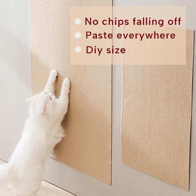 KEYIDE Couch Cat Scratch Protector 79 x 16 Cat Scratcher Wall Climbing from Cat Claws for DlY Tower Post Cat Tree (Grey) - Image 4