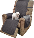 U-NICE HOME Reversible 23''Recliner Small Chair Cover, Dark Grey/Light Grey | Recliner Cover for dogs Washable, Pet Friendly, Elastic Straps, Water Repellent, Diamond Quilted by U-NICEHOME