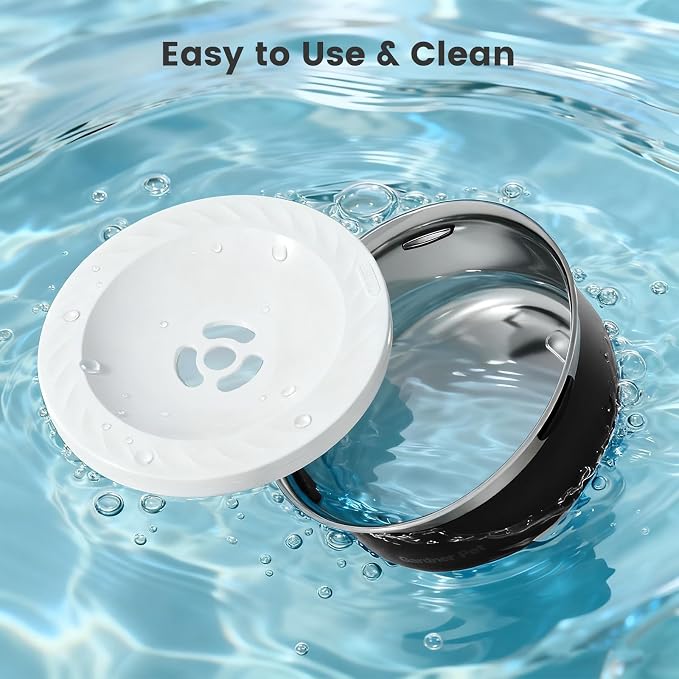 Gardner Pet Slow Water Bowl for Dogs – No Spill, Anti-Splash Floating Plate Design, Slows Drinking to Reduce Mess, Keeps Water Clean & Floors Dry, 2L - Image 9