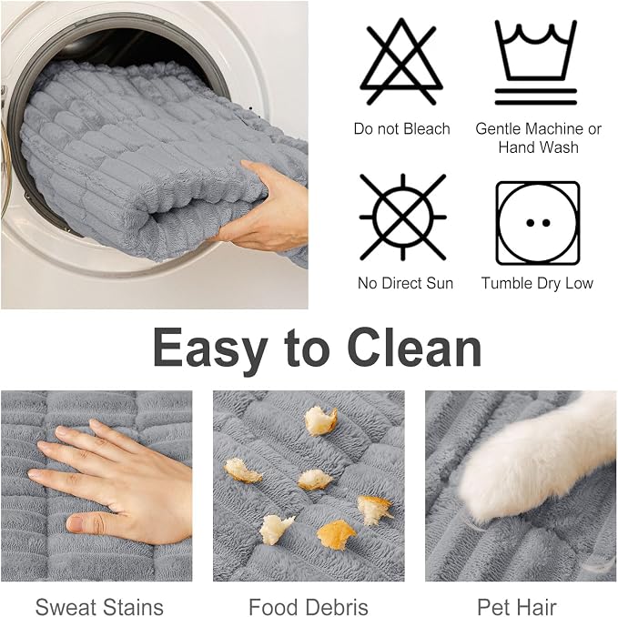 hyha Couch Cover for Dogs, Washable Non Slip Plush Flannel Sofa Protector | Thick Flannel, Anti-Slip Backing, Pet Hair & Scratch Protection, Fits Sofa & Loveseat (27.6" x 59") - Image 7