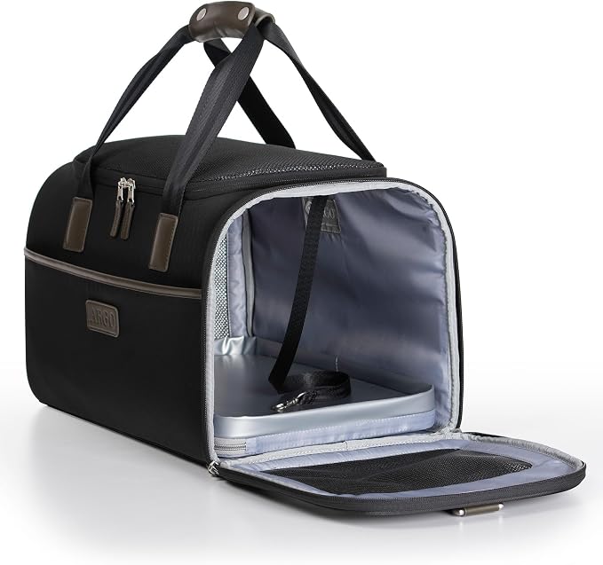 Traveler's Choice Argo Pawsport to Adventure Pet Carrier, Black - Image 3