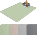 Silicone Cat Litter Mat 70"x45" Cat Mat for Litter Box, Green | Extra Large Cat Litter Trapping Mat, Non-slip, Foldable, Waterproof Pet Mat with Raised Edge, Rubber Mat for Floor by Bartuke