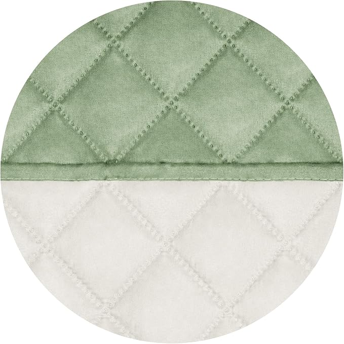 PureFit Reversible Quilted Couch Covers for Dogs Oversized Sofa Cover 78” | Sage Green/Ivory, Water Resistant Couch Protector, Washable Pet Couch Cover with Non Slip and Elastic Straps For Kids - Image 5