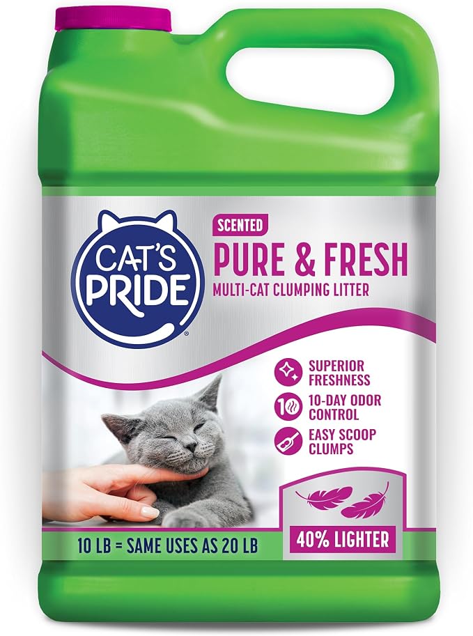 Cat's Pride Pure & Fresh Lightweight Scented Clumping Litter 10lb by CatsPride
