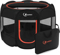 Siedihit Black Dog Cat Playpen, Puppy Pet Playpen Indoor for Small Dog | Crate Tent Cage Outdoor, Portable Pop Up Dogs Enclosure Kennel with Carrying Case for Dogs/Cats/Rabbits by Siedihit
