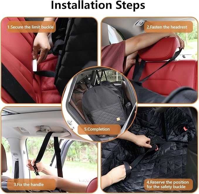 Soft Sided Collapsible Dog Crate for Car - XL Portable | Collapsible dog car crate folds small Secure straps for back seat, SUV & trucks. Portable for multiple dogs, area restriction - Image 4