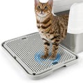 Cat Litter Box Step, Large Cat Step Ramp with Filter Function, Grey | Double Layer Litter Box Ramp, Litter Catcher for Kittens & Elderly Cats, Non-Slip Cat Litter Mat Pedal, Easy to Clean by Bartuke