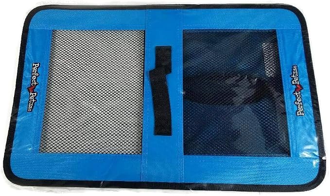 Pet Travel Bag for Originals & Minis, Small Pet Carrier w/Mesh & Nylon Lining, Dog Carrier for Medium Dogs, Versatile Kitten Carrier & Puppy Carrier, Easy to Clean, Blue - Perfect Petzzz - Image 3