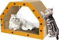 TIMIEEYA Cardboard Cat House - Large Cardboard Cat Scratcher Cozy Cats Lounger as Tunnel and Sofa, Cat Scratcher for Indoor Cats, Safe & Secure by TIMIEEYA