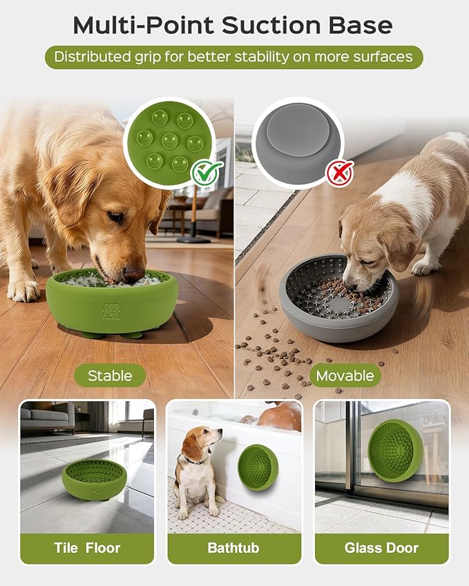 Dog Lick Bowl for Dogs L, Lick Mat, Dog Slow Feeder | Strong Suction Base, BPA-Free Silicone, Freeze Licking Bowl for Anxiety Relief, Enrichment & Distraction, Dishwasher Safe - Image 5