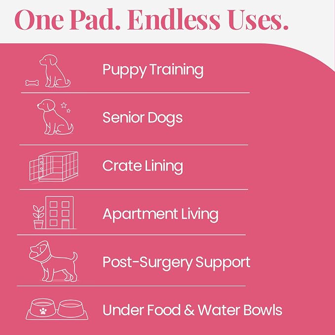 Pupiboo Disposable Dog and Cat Training Pads (100 Count) – 23x23 in Highly Absorbent Pee Pads, Leak Proof Backing, Pheromonal Attractant for Housebreaking and Indoor Potty Training - Image 7