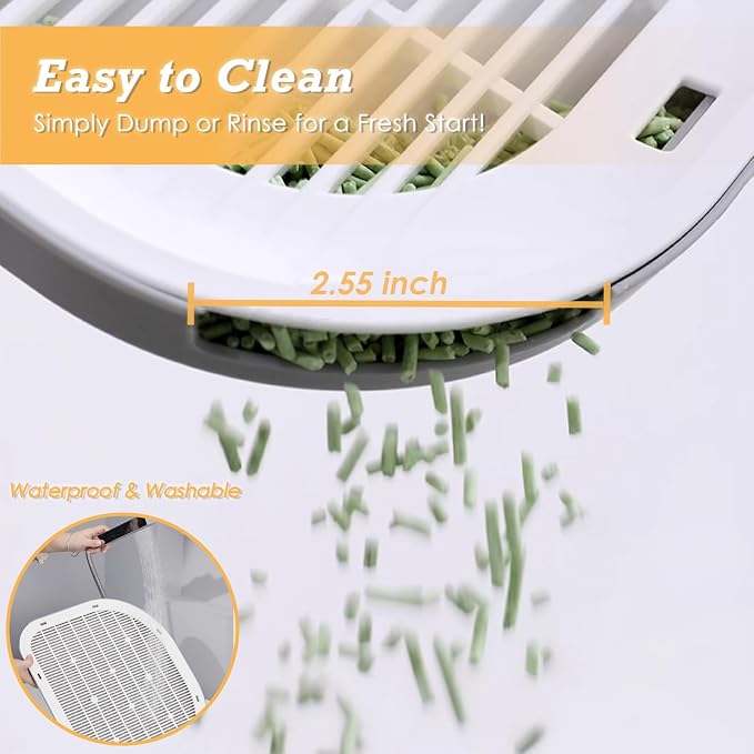 Cat Litter Mat Litter Trapping Mat,19.29"×14.96",Cat Litter Box Mat for Floor,Large Litter Matt for Cat Litter Box,Kitty Litter Mat Catcher,Waterproof Urine Proof,Washable,Easy Clean,Less Waste (Pink) - Image 3