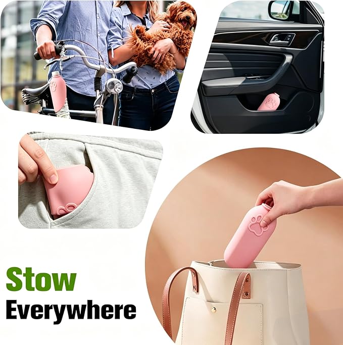 Portable Dog Water Bottle Attachment, Foldable Pet Water Bowl for Walks | Silicone Dog Drink Dispenser, Fits Opening 26mm+ Water Bottles,Ideal For Daily Hiking & Travel, Quick Rinse & Easy Setup - Image 7