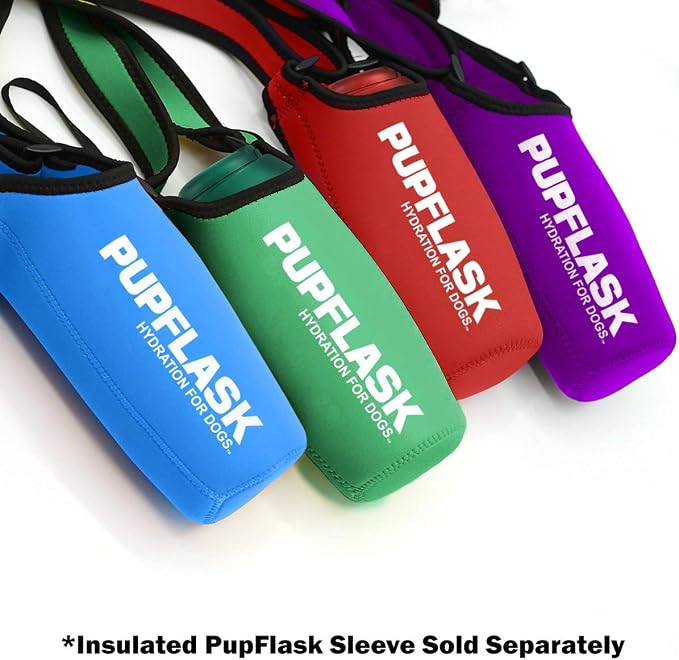 PupFlask Large Dog Water Bottle, Portable Stainless Steel Travel Bowl | 27 or 40 oz Leak-Proof Drink Dispenser with Built-In Cup and Carry Strap for Walking, Hiking and Travel; For All Dog Breeds - Image 7