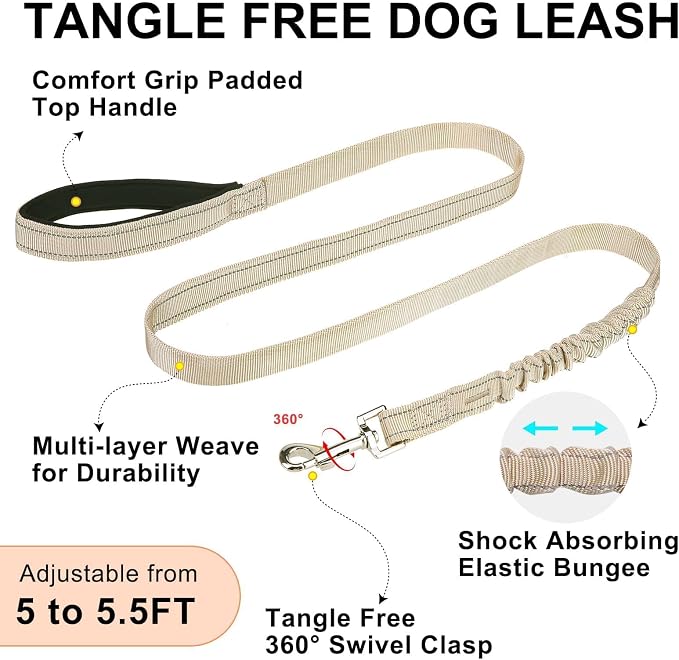 BEAUTYZOO Small Dog Harness and Leash Set, No Pull Step in Puppy Vest | Breathable Mesh with Handle, Reflective, Adjustable No Choke Escape Proof, Lightweight, Easy Control for Walking, Beige XXS - Image 8