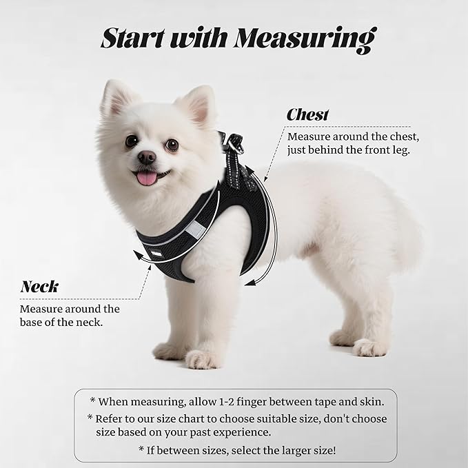 No Pull Dog Puppy Harness and Leash Set Reflective Mesh Vest X-Small - Image 2