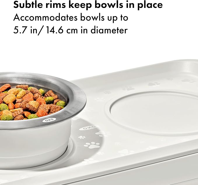 OXO Pet Adjustable Elevated Feeder | Keeps Dog Bowls Elevated, 2 Adjustable Heights Settings, Non-Slip Feet, Ideal for Food, Water, Dog & Cat Bowls - Image 5