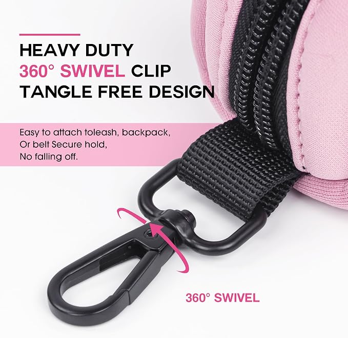 Wolfone Dog poop bag holder Poop Bag Dispenser with Secure Clip | Secure Clip Design Durable & Odor-Free Universal Bag Fit Lightweight & Portable Stylish Color Options - Image 5