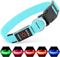 Illumifun Light Up Dog Collar, USB Rechargeable LED Dog Collar, Adjustable Reflective Lighted Pet Collar for Night Walking Camping (BlueⅢ, Large) by Illumifun