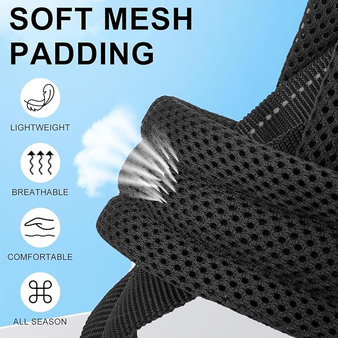BEAUTYZOO Small Dog Harness and Leash Set, No Pull Step in Puppy Vest | Breathable Mesh with Handle, Reflective, Adjustable No Choke Escape Proof, Lightweight, Easy Control for Walking, Black XS - Image 3
