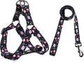 Dog Harness Leash Set Adjustable Heavy Duty No Pull Halter Harnesses for Small Medium Large Breed Dogs Back Clip Anti-Twist Perfect for Walking by QQPETS