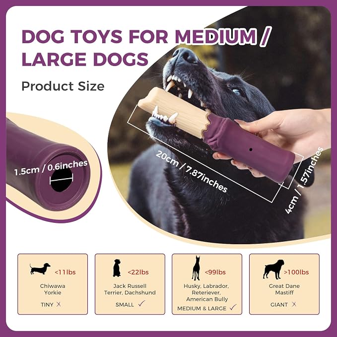MewaJump Dog Chew Toys Tough Dog Toy for Aggressive Chewers Indestructible - Image 3