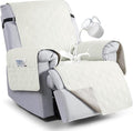 VANSOFY 100% Waterproof Recliner Chair Covers Washable, Off White, 20" | Non-Slip, Slipcover with Pocket, Furniture Protector, Elastic Straps, Chair Cover for Pets, Dogs by VANSOFYFURNITURECOVERS