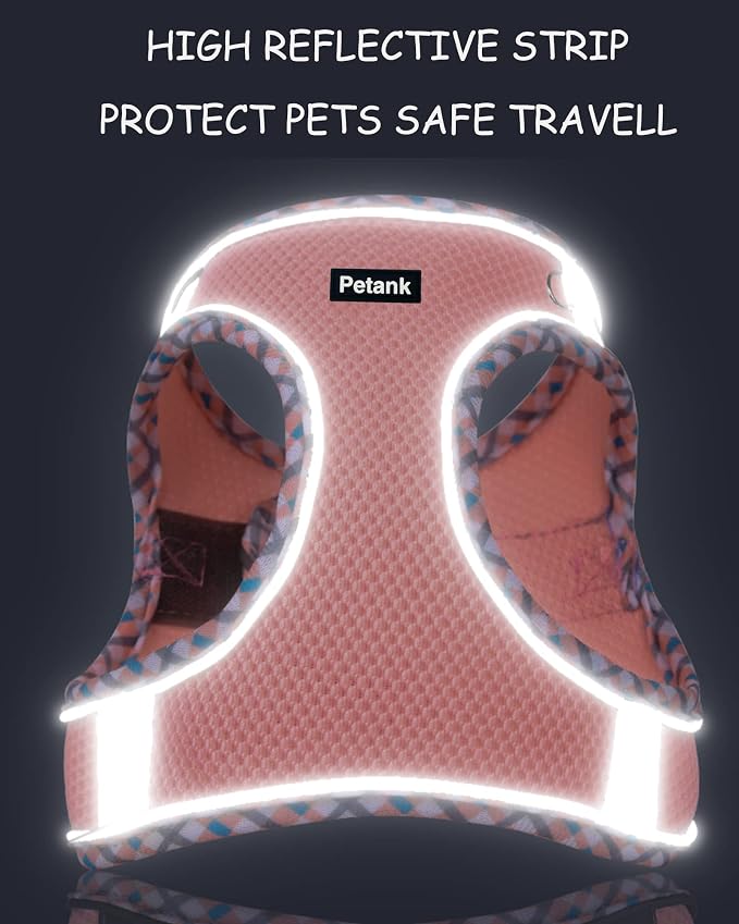 Petank Dog Harness for Small Medium Dogs No Pull, Puppy Harness and Leash Set, Step in Dog Harness for Walking, Running, Training, Small Dog Vest, Medium Dog Vest (Green, M) - Image 4