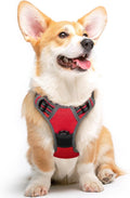 Eagloo Dog Harness for Medium Sized Dogs, No Pull Vest with 2 Leash Clips | No Choke with Handle, Adjustable Comfort Fit, Reflective Strips, Easy Walking Control, Red, Medium by GoExplorewithEagloo