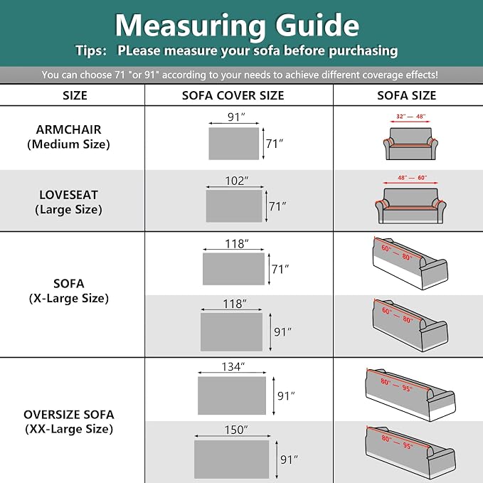 MYSKY HOME Chocolate Geometrical Sofa Covers, Sectional Couch Covers for 2 Cushion Couch Couch Cover Living Room Sofa Throws Sofa Slipcovers for Pets, Kids (Large, 71" x 102", Chocolate) - Image 2