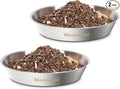 Cat Bowls,6.7" Extra Wide Stainless Steel Cat Food Bowls Whisker Friendly Water Dishes Plates for Cats and Small Dogs Good for Wet and Dry Food(2pack) by Meowgod