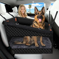 XL Large Dog Car Seat Cover with Dog Bed Mat for Back Seat Half - Single Seat Travel Hammock Extender, Waterproof Hard Bottom for Medium & Large Dogs, Car SUV Truck Vehicle by Buatis