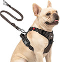 Joytale No Pull Dog Harness & Seat Belt, Easy On 3-Buckle, S, Brown | Front Clip Reduces Pulling, Escape-Resistant Design, Adjustable Fit, Soft Padding for Comfort, Secure Tether for Safer Travel by Joytale