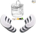 Cat Water Fountain Filter Replacement 6pcs Cat Fountain Filter Arc-shaped Washable Pet Fountain Filters with Triple Filtration System Activated Carbon for 1.8L HAPUP Dog Water Fountain by HAPUP