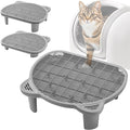 Litter Catching Step for Cat Litter Box, Litter Trap Stool for Automatic Litter Box Self Cleaning, Litter Collection Stairs, Litter Catcher Ramp for Old Geriatric Senior Cat or Kitten by Blata