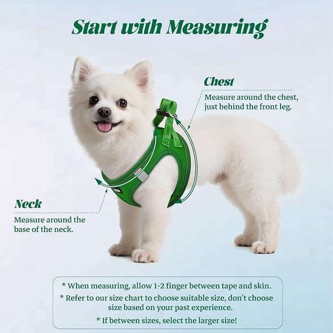 No Pull Dog Puppy Harness and Leash Set Reflective Mesh Vest Medium - Image 2
