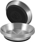 Stainless Steel Cat Bowl 4PC, Non-Slip cat Food Dishes, Metal Cat Bowl | Heavy Duty, Whisker Friendly with Wide and Shallow Design, 6.3'' Wide, 0.7mm Thick 304 Stainless Steel, Ideal Pet Dish by PapiCola