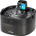 Cordless Cat Water Fountain, Battery Operated, Black, 78oz/2.3L | Wireless Cat Fountain Rechargeable 4000mAh, Motion Sensor, Ultra-Quiet Pump, Locking Lid, Automatic Pet Fountain by PETUNOCordlessWaterFountain