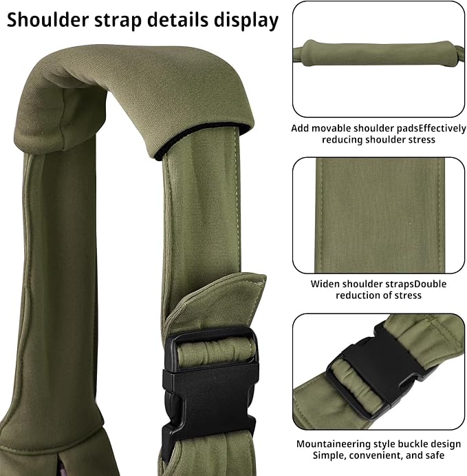 CUBY Dog and Cat Sling Carrier - Hands Free Reversible Pet Papoose Bag - Soft Pouch and Tote Design - Suitable for Puppy, Small Dogs Cats Outdoor - Image 5