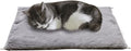 Self Warming Mat, 24''*20'' Non-Skid Thermal Pet Mat, Washable Outdoor Insulation for Cat House, Carrier Cat Bed, Short-Fluff Grey by PETFELIX