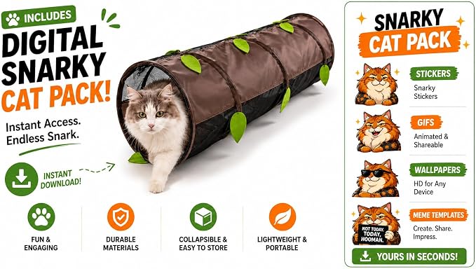 48" Cat Tunnel Mesh Play House | Collapsible Design | Breathable Mesh | Indoor & Outdoor | Connects to Cat Tents - Image 2