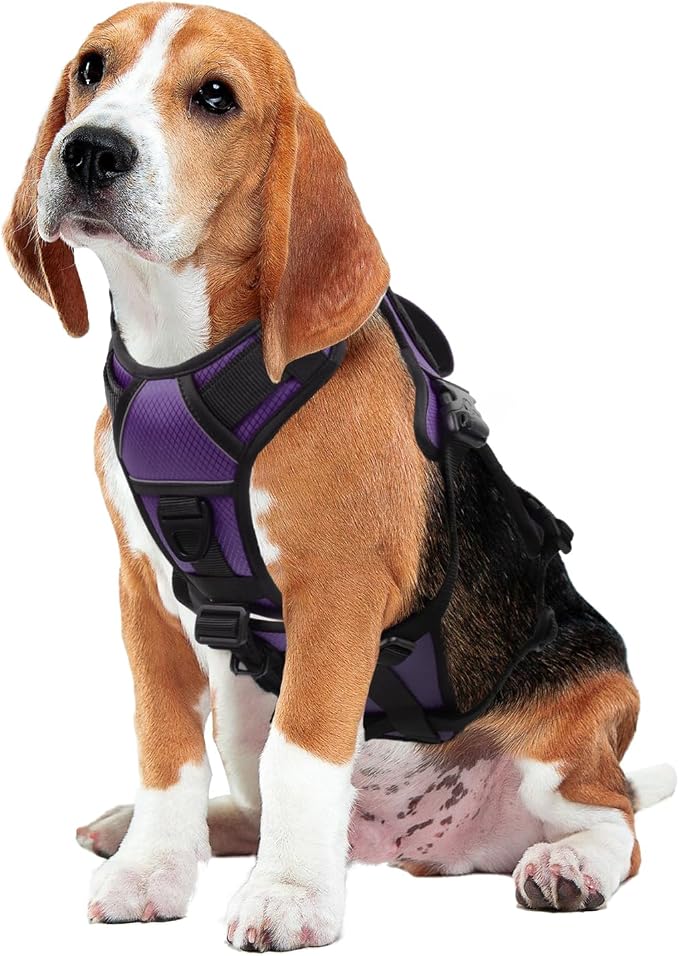 AUROTH Escape Proof No Pull Dog Harness - Soft Padded Reflective Adjustable Vest with Lift Handle - Medium Size - Image 8