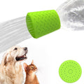 Silicone Dogs Shower Sprayer Head Attachment - Pet Shower Cap Sprinkler | Portable Outdoor Shower Heads for Camping, Hiking, Beach - Fits Most Plastic Mineral Water Bottle, 1 Pack Green by Bongpuda