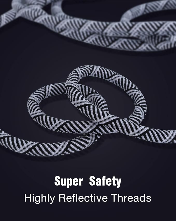 Long Dog Leash with Reflective Threads 15FT 20FT 30FT 50FT,Heavy Duty Bungee Dog Leashes for Small Medium Large Breed Dogs,Shock Absorbing Training Leash for Walking,Hunting,Camping&Yard - Image 7